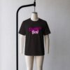 Black Daddy's Boy t-shirt with pink statement graphic, made to order unisex cotton tee