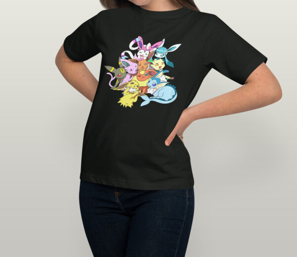Eevee Eeveelution T-Shirt |  Pokemon Graphic Tee Unisex - S to 5XL