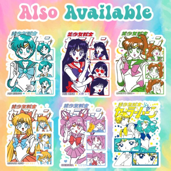 collage-sailorscouts Sailor Moon Kids T-Shirt | Usagi Anime Tee XS-XL | Multiple Colors