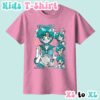 Sailor Mercury kids t-shirt anime print with retro magazine style layout