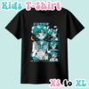 Sailor Mercury kids t-shirt anime print with retro magazine style layout