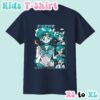 Sailor Mercury kids t-shirt anime print with retro magazine style layout
