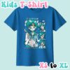 Sailor Mercury kids t-shirt anime print with retro magazine style layout