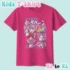 Chibiusa kids t-shirt featuring Sailor Chibi Moon anime print with retro magazine style layout