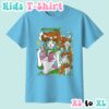 Sailor Jupiter kids t-shirt anime print with retro magazine style layout