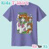 Sailor Jupiter kids t-shirt anime print with retro magazine style layout