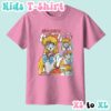 kids-mina-azalea Sailor Venus kids t-shirt anime print with retro magazine style layout