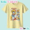 kids-mina-cornsilk Sailor Venus kids t-shirt anime print with retro magazine style layout