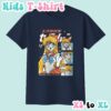kids-mina-navy Sailor Venus kids t-shirt anime print with retro magazine style layout