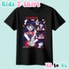 Sailor Mars kids t-shirt anime print with retro magazine style layout