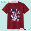 Sailor Mars kids t-shirt anime print with retro magazine style layout