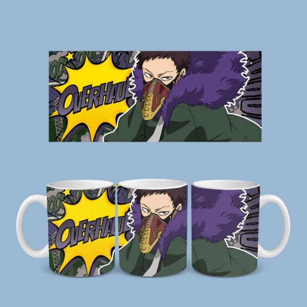 Chisaki 1 Overhaul Chisaki Kai My Hero Academia 11oz ceramic mug with full wrap comic style print