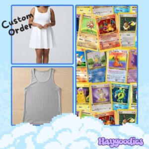 Mazzie Private Listing - Pokemon Cards - Sleeveless Skater Dress and Tank top