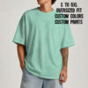 dropsleeve-tshirt-model Chikorita Pokemon Drop Shoulder T-Shirt | Unisex S-6XL