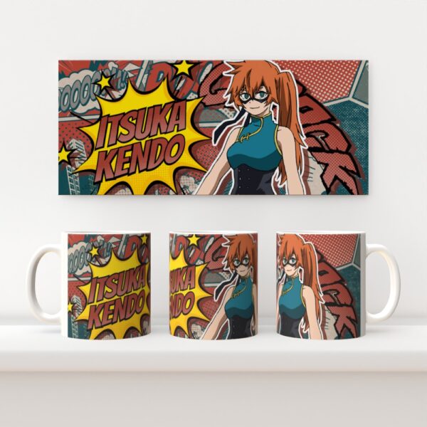 kendo Itsuka Kendo My Hero Academia 11oz ceramic mug with full wrap comic style print