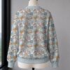 pokecute-blue-cardigan-bk cute pokemon knitted cardigan light blue unisex relaxed fit v-neck button front artificial wool blend sizes s-7xl