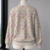 pokecute-pink-cardigan-bk cute pokemon knitted cardigan cream pink unisex relaxed fit v-neck button front artificial wool blend sizes s-7xl
