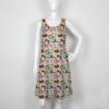 pokekitties-skater-dress-fr women's cat pokemon sleeveless skater dress beige meowth litten glameow purrloin espurr sprigatito skitty high waist round neck sizes xs-5xl
