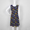 pokemix-skater-dress-bk women's mixed pokemon sleeveless skater dress dark blue all over print high waist round neck sizes xs-5xl