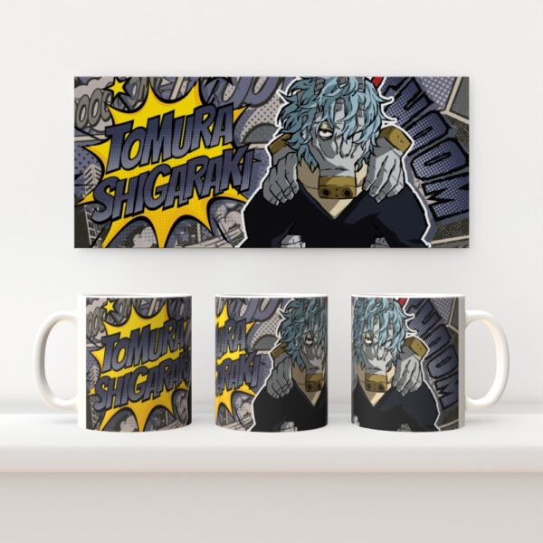 shiggy1 Shigaraki Tomura My Hero Academia 11oz ceramic mug with full wrap comic style print
