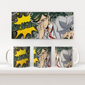sir-nighteye Sir Nighteye My Hero Academia 11oz ceramic mug with full wrap comic style print