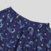 skirt-closeup-dragonair Dragonair Pokemon skater skirt with all-over print of Dragonair on deep navy background with white stars and pastel orbs, side pockets,