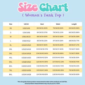 womens tank top size chart