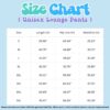 lounge pants size chart