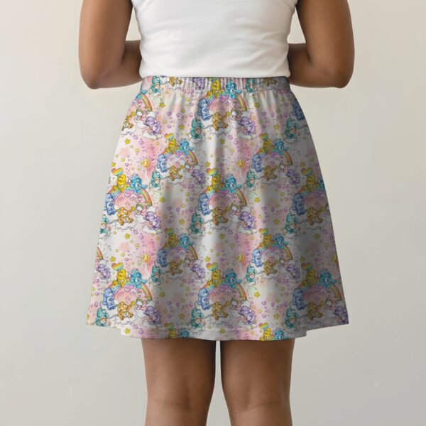 carebearspink-skirt-bk care bears pattern women's skirt s to 8xl