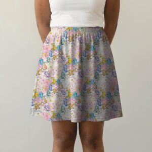 carebearspink-skirt-fr care bears pattern women's skirt s to 8xl
