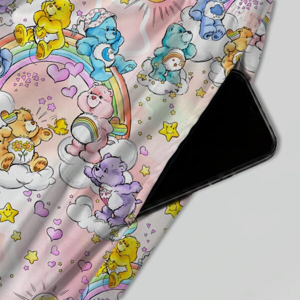 carebearspink-skirt-pocket-closeup care bears pattern women's skirt s to 8xl