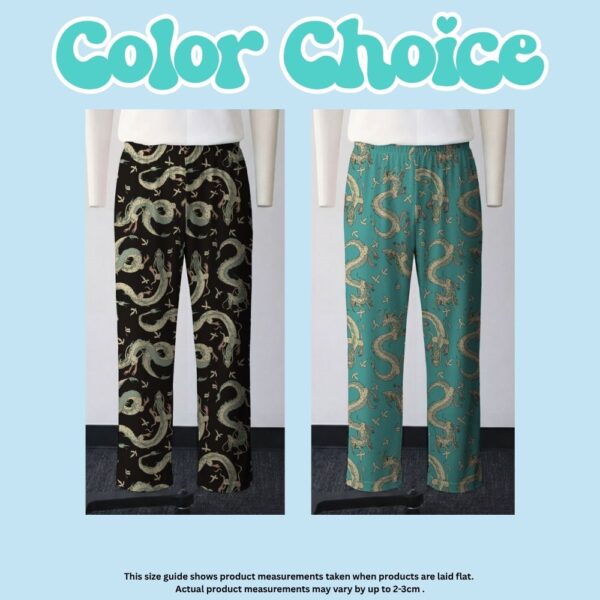 Spirited Away Haku river dragon all-over print black or teal lounge pants 