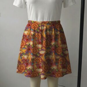 Dragonite Sunflowers Skater Skirt with Pockets - Anime Skirt