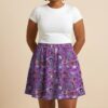 Women's Ghost type Pokemon skater skirt S to 8XL