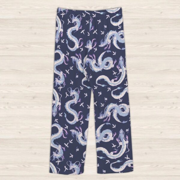 hakubnavy-loungepants-flatlay-bk haku dragon blue lounge pants drawstring waist 100% polyester jersey no pockets relaxed fit sizes s-5xl