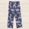 hakubnavy-loungepants-flatlay-fr haku dragon blue lounge pants drawstring waist 100% polyester jersey no pockets relaxed fit sizes s-5xl