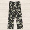 haku dragon lounge pants drawstring waist 100% polyester jersey no pockets relaxed fit black sizes s-5xl