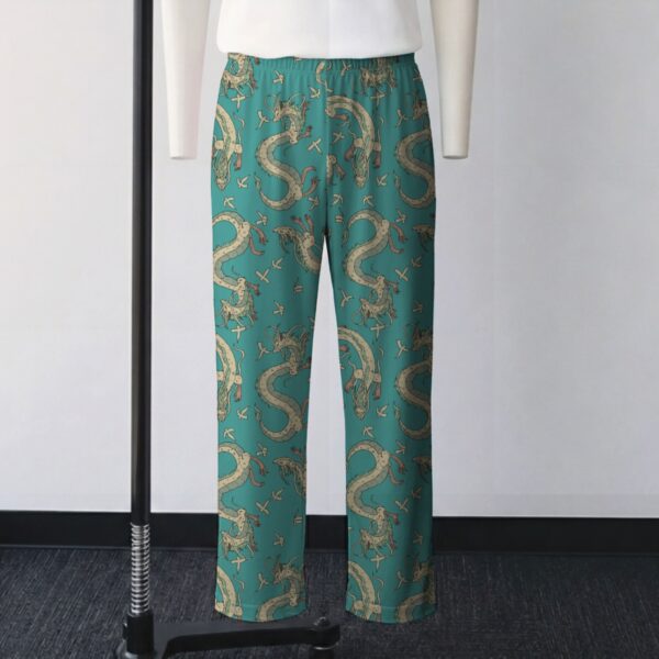 Spirited Away Haku river dragon all-over print teal lounge pants 