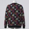monsterhigh-cardigan-bk Monster High cardigan black gothic cameo print Draculaura Clawdeen Frankie Lagoona knitted button up