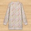 pokecute-pink-sweatshirt-dress-bk Kawaii Pokemon print long sleeve sweatshirt dress with soft fleece lining womens sizes XS to 5XL