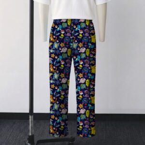 Gen 1 Pokemon all-over pattern lounge pants on navy background