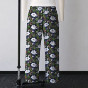 puff puff pass lounge pants drawstring waist 100% polyester jersey no pockets relaxed fit black sizes s-5xl