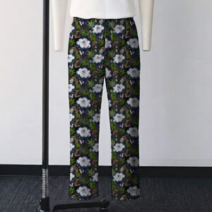 puffpuffpass-loungepants-fr (1) Puff Puff Pass cartoon cloud and pizza all-over print lounge pants on dark gray background