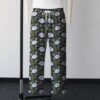 puff puff pass lounge pants drawstring waist 100% polyester jersey no pockets relaxed fit black sizes s-5xl