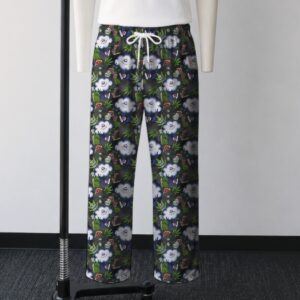 puff puff pass lounge pants drawstring waist 100% polyester jersey no pockets relaxed fit black sizes s-5xl