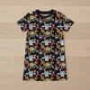 Sailor Moon x Sanrio girls t-shirt dress with Kuromi Cinnamoroll and Hello Kitty print