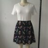 smscouts-skirt1 Black skater skirt printed with chibi Sailor Moon scouts and cats with functional side pockets