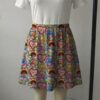 strawberryshortcake-skirt2 Vintage Strawberry Shortcake pink skater skirt with hearts, flowers, and side pockets