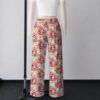 strawberry shortcake lounge pants drawstring waist 100% polyester jersey no pockets relaxed fit sizes s-5xl