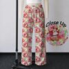 strawberry shortcake lounge pants drawstring waist 100% polyester jersey no pockets relaxed fit sizes s-5xl